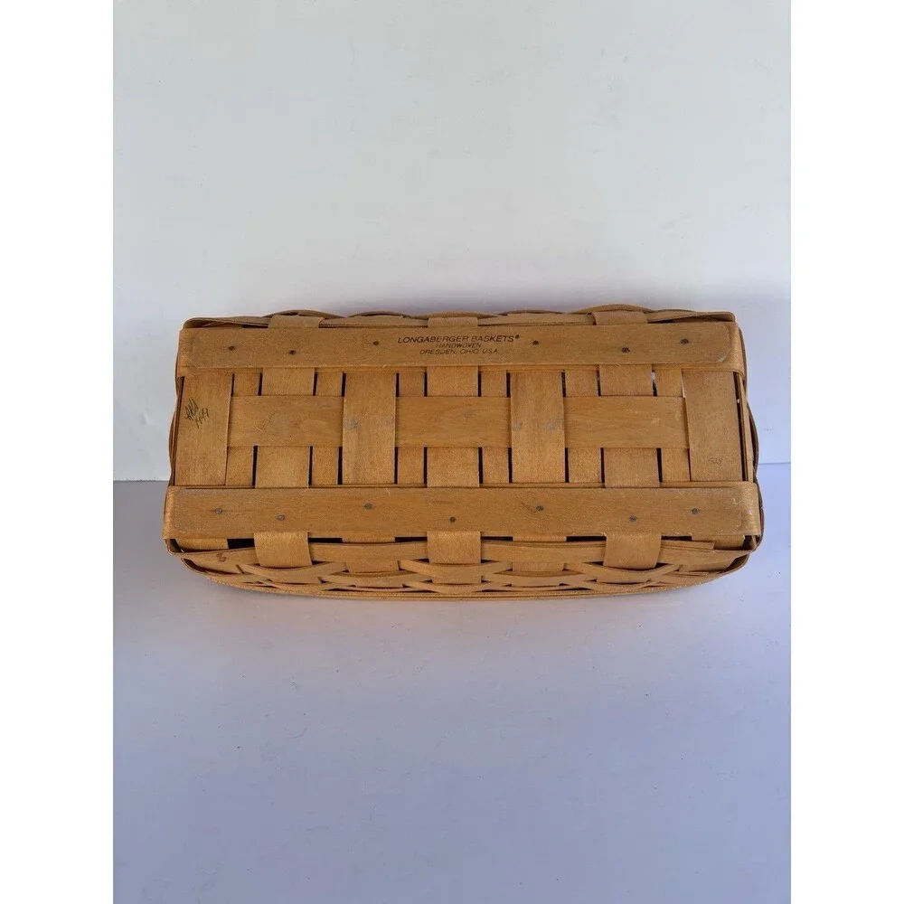 Longaberger Rectangle Bread Basket 1999  Liner Protector Set